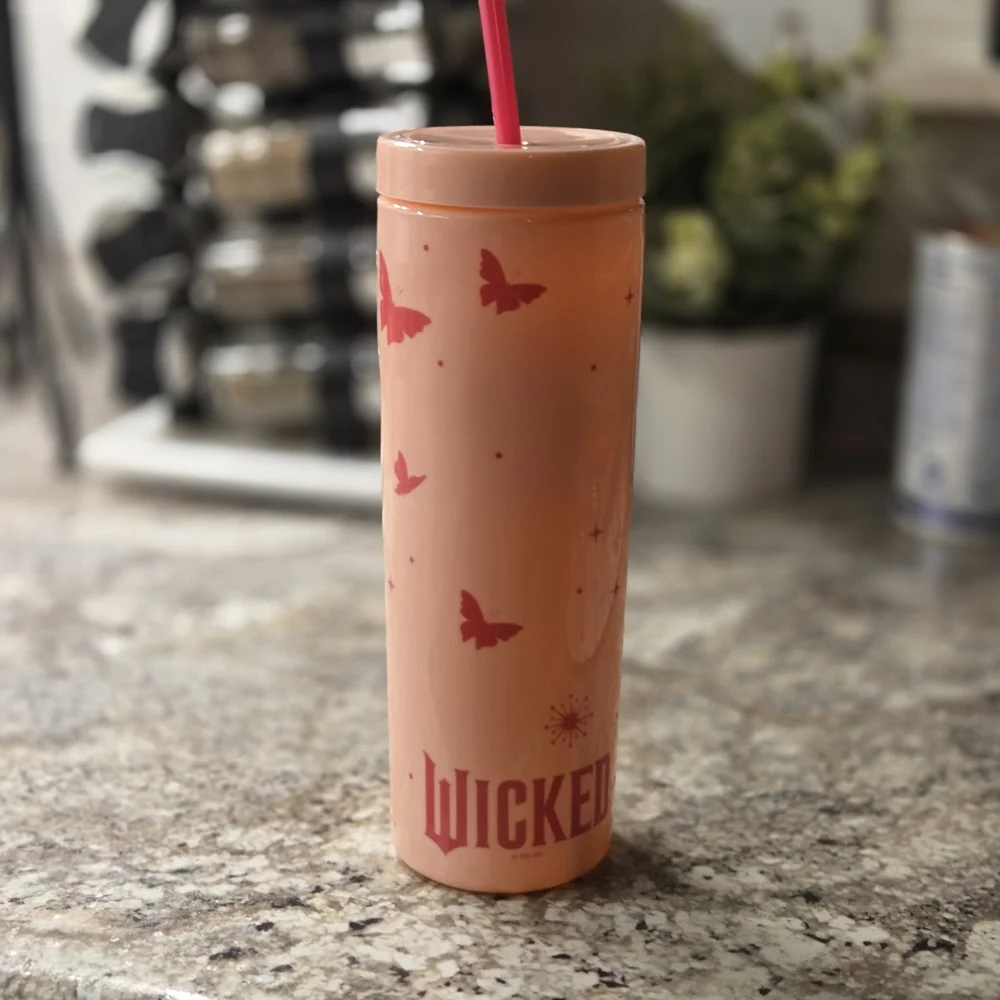 Wicked Pink Glinda Tumbler with Straw